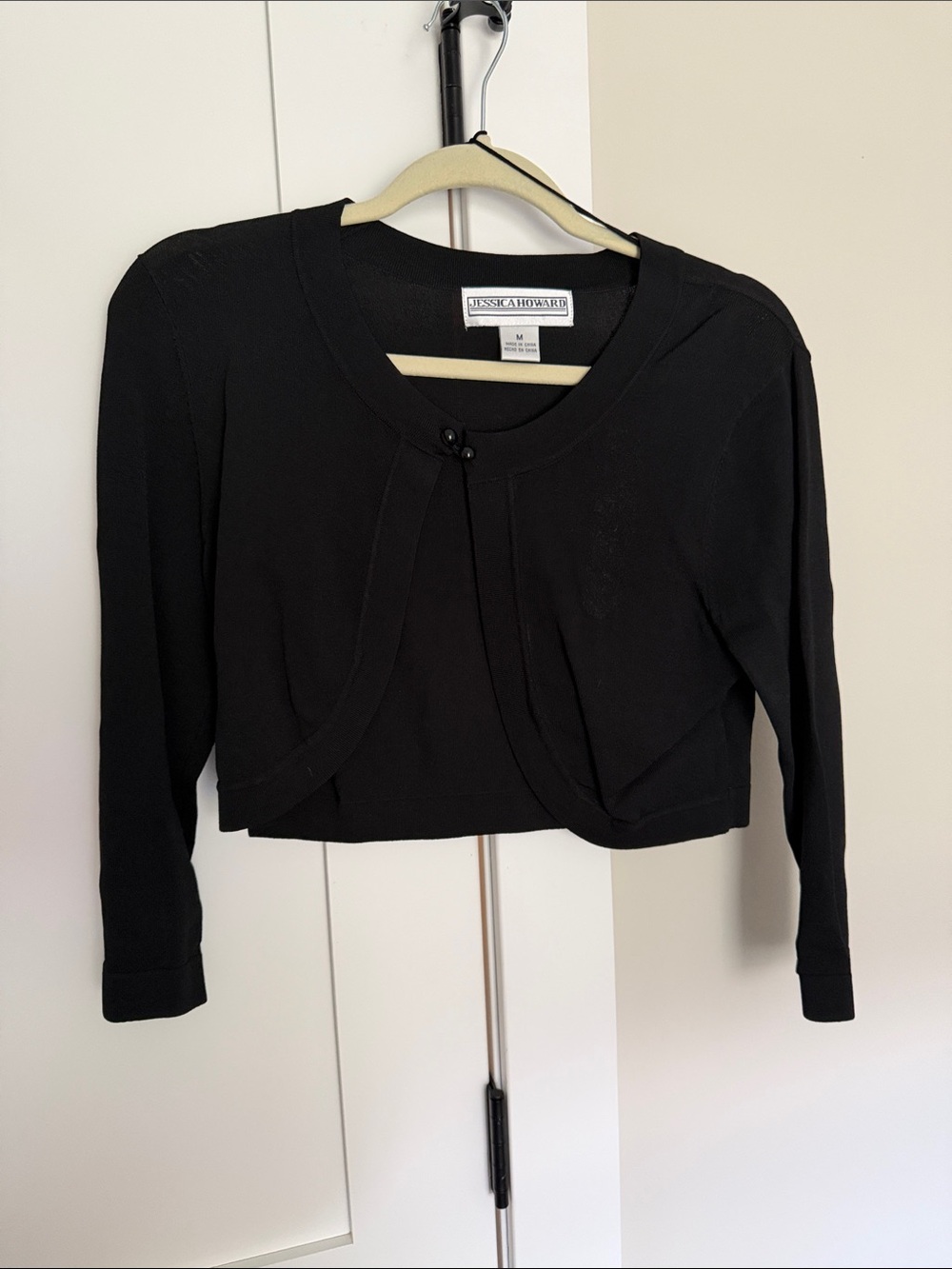 Jessica Howard Black Cropped Bolero Cardigan